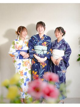 オーラ(Aura'tfo)の写真/【電話予約限定】≪Aura'tfo≫では着付け・ヘアセットも対応可※早朝追加料金有!!お気軽にご相談ください☆