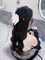 ヘアセット クラン ソア 心斎橋店(hair set Clan soar)&nbsp;サイドハーフアップ【クランソア】ヘアメ/ヘアセット/心斎橋