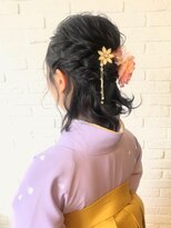 ネオリーブアオバ 高田馬場店(Neolive aoba) 卒業式スタイル　ハーフアップ　まとめ髪