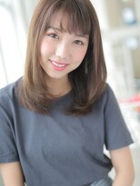 アグ ヘアー サンゴ 新潟駅前店(Agu hair sango) 軽やかなツヤとシースルーバングのナチュストレート