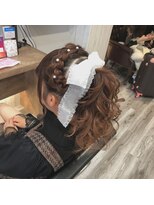 ヘアセット アリエス 新宿駅前店(aries)&nbsp;あみかちゅポニーテール