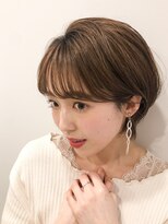 アンヘアー(UNHAIR by shiomiH)&nbsp;大人かわいい丸みショート×ココアブラウンカラー