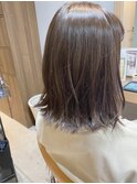 透明感カラーグレージュ
