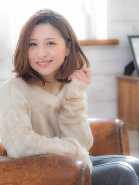 オーブ ヘアー ブランコ 久米川店(AUBE HAIR Blanco) 気品あるベーシックミディ