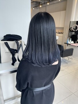 アライブ ハラジュク(ALIVE harajuku) ブルーシルバーグラデーションカラーryota