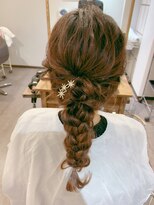 着付けヘアセット専門店 ウィズ(With) 編みこみポニー