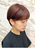 ワイドバングの丸みショート