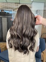 ラフ(LAFF)&nbsp;#バレイヤージュ#グレージュカラー#ボブウルフ#ココアベージュ