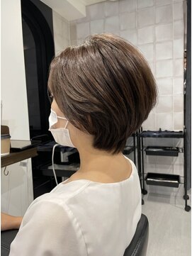 ルルディ バイ アフロディーテ銀座(luludi by APHRODITE) くびれヘア/アプリコットオレンジ/ハイライト/縮毛矯正/銀座