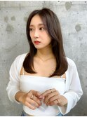韓国風前髪×レイヤーカット【髪質改善/新宿/レイヤーカット】