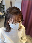 大人可愛いミディアムヘアー