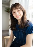 顔まわりのインナーレイヤーで作る抜け感ロング・・・HINATA