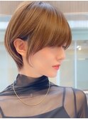 20代30代40代50代/丸みショート/クビレ/前髪あり/表参道