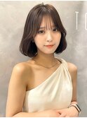 韓国ボブ くびれボブ切りっぱなしボブ 額下ボブ M0805表参道