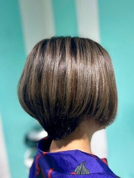 マティーナ ヘアー 池袋(Matina hair) 【ショートボブ×バレイヤージュ】20代30代40代50代