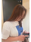 【Ayu。】伸ばしかけ前髪も可愛いブリーチなしピンクラベンダー