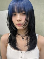 キャロルガーデンズ ボコカ 表参道(Carroll Gardens bococa)&nbsp;ルーツカラー、ブルー、ブルーブラック、レイヤーカット