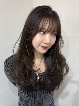 クレム 博多駅店(ChLem) 顔まわりレイヤー 艶カラー 暗髪 韓国風 髪質改善 福岡美容室