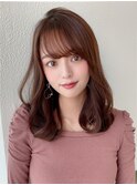 【OPEN】小顔前髪あり後れ毛サイドバングメルティカラー