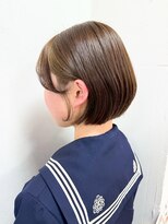 バブルス 新所沢店(BUBBLES)&nbsp;オリーブベージュ×ショートボブ♪