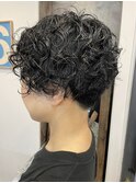 【中目黒】黒髪ベリーショートのおしゃれくるくるパーマ♪