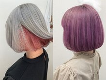 《シルバー×ピンク／ピンクラベンダー。透明感ハイトーンのデザインカラー》