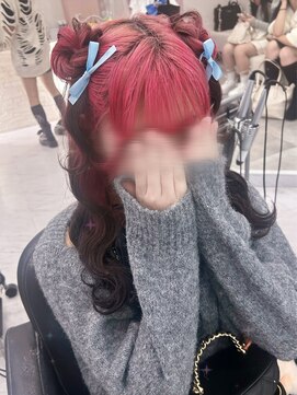 ハーフクラゲヘア／心斎橋ヘアセット