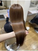 高濃度水素カラーと髪質改善トリートメント【柔らかベージュ】