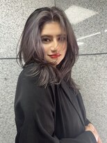 ラ キング(LA KING) 着物ヘア/大人ガーリー/ダークアッシュ/似合わせカット/栄