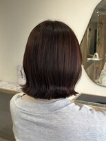 オリ 仙台(Oli)&nbsp;ダークパープル/ナチュラルショート/夏のヘアアレンジ/仙台