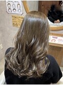 グレージュ/オリーブグレージュ/透明感カラー/赤み消し/髪質改善