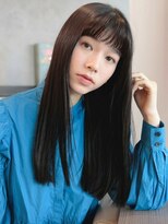 エムスラッシュ 横浜元町店(M.SLASH)&nbsp;■黒髪/オン眉/シースルーバング/エアーストレート元町9-2