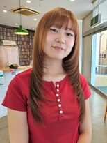 アンドファイン ヘアビューティー(&Fine hair beauty) レイヤー×オレンジミルクティー