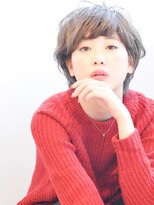ヘアーサロン ラフリジー(Loufreasy) 【イルミナカラー】でことりベージュ × マニッシュショートボブ