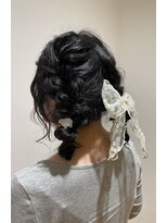 シャンプーボーイ セントラル 博多(SHAMPOO BOY central)&nbsp;大きいリボン☆ゆるふわアレンジ