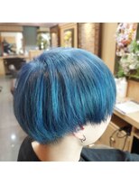 エルバイシオン(aile by sion)&nbsp;刈り上げマッシュブルー