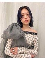 エアー 青山(AIR)&nbsp;ネイビーボブ/顔まわりカット