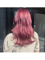 ミル(1001 mille)&nbsp;ミディアムヘア/チェリーレッド/ピンクカラー/ピンクコーラル