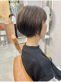 脱白髪染めショートボブ×白髪ぼかしハイライト×髪質改善カラー