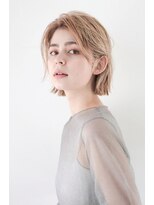 ベンジー 中目黒店(benji)&nbsp;大人気ベージュカラー切りっぱなしボブ