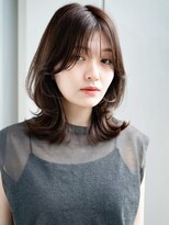 エインアンリー 表参道(AIN.ANLY.) エアリーカールエアリーパーマぱっつん前髪薄めバング大人女子