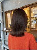 結べるロブ外ハネスタイル