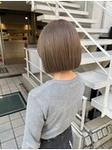 前髪/マチルダボブ/ピンクベージュ/インナーグレージュ/ブルー