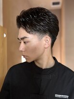 ガーデンヨコハマエスト(GARDEN YOKOHAMA est)&nbsp;ショート　ニュアンスパーマ　オールバック　ビジネスパーソン