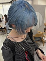 リュンヌ(Lune)&nbsp;ペールブルー×ミニウルフ/ケアブリーチ/ハイトーンカラー/YU87