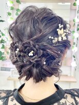 ジェシータ 品川駅前店(GESHITA)&nbsp;もこもお花ヘアフルールヘア風【品川/ヘアセット/着付け】