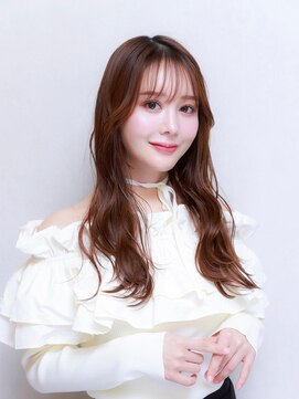 ララルーモ 渋谷公園通り店(LaLarOomo) 小顔見せシースルーバング×フェミニンエアリー