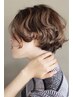【夏特別価格】カット＋バレイヤージュカラー（ブリーチなし）＋パーマ+Tr付