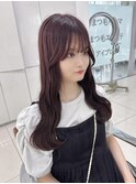 艶モテラベンダーカラー×ウェーブ巻き