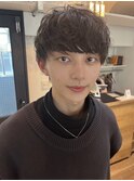 黒髪/マッシュ/韓国/パーマ